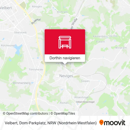 Velbert, Dom-Parkplatz Karte