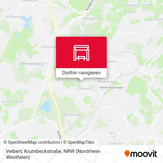 Velbert, Krumbeckstraße Karte