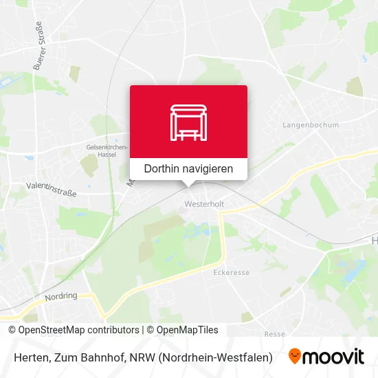 Herten, Zum Bahnhof Karte