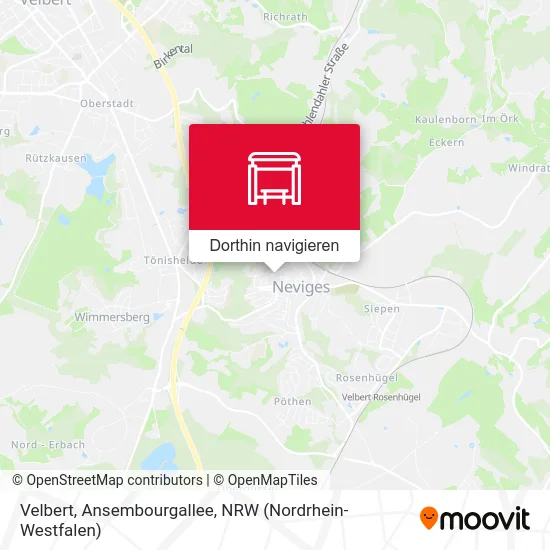 Velbert, Ansembourgallee Karte