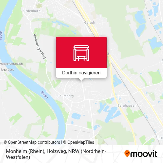 Monheim (Rhein), Holzweg Karte