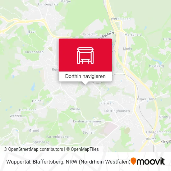 Wuppertal, Blaffertsberg Karte