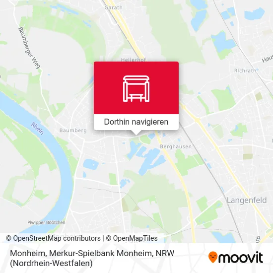 Monheim, Merkur-Spielbank Monheim Karte