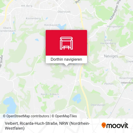 Velbert, Ricarda-Huch-Straße Karte