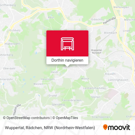 Wuppertal, Rädchen Karte