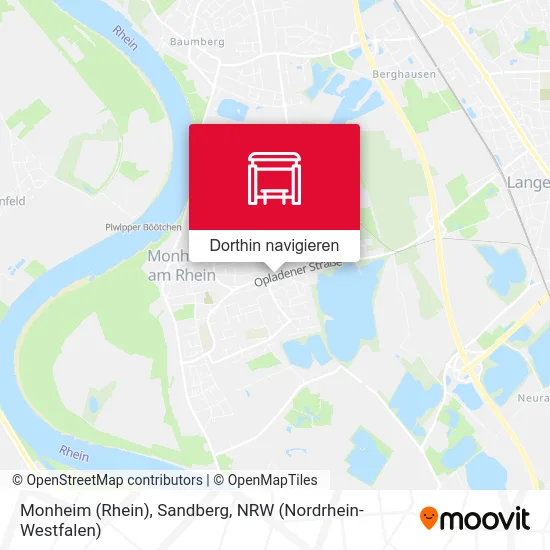 Monheim (Rhein), Sandberg Karte