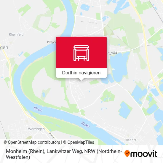 Monheim (Rhein), Lankwitzer Weg Karte