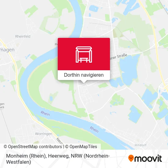 Monheim (Rhein), Heerweg Karte