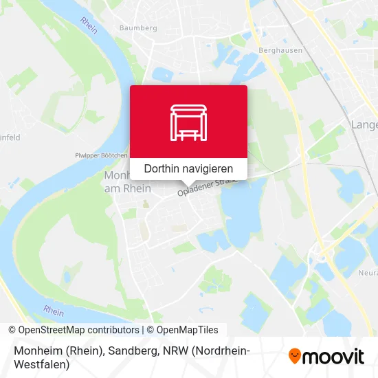 Monheim (Rhein), Sandberg Karte