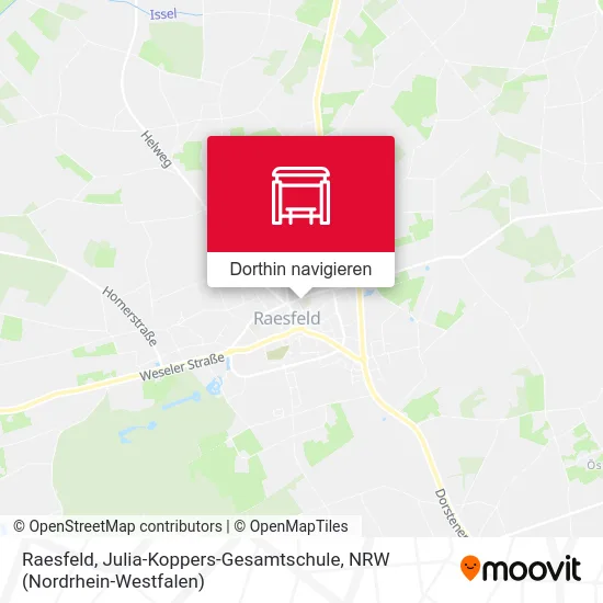 Raesfeld, Julia-Koppers-Gesamtschule Karte