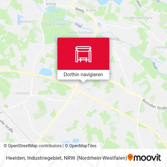 Heelden, Industriegebiet Karte
