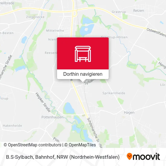 B.S-Sylbach, Bahnhof Karte
