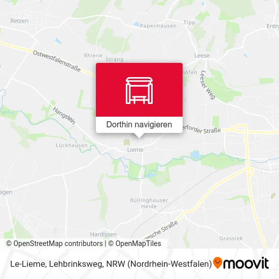 Le-Lieme, Lehbrinksweg Karte