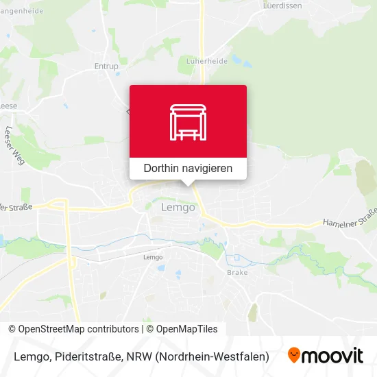 Lemgo, Pideritstraße Karte