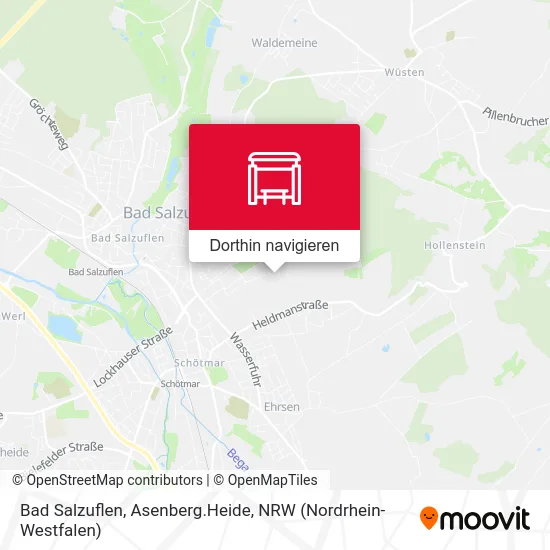 Bad Salzuflen, Asenberg.Heide Karte