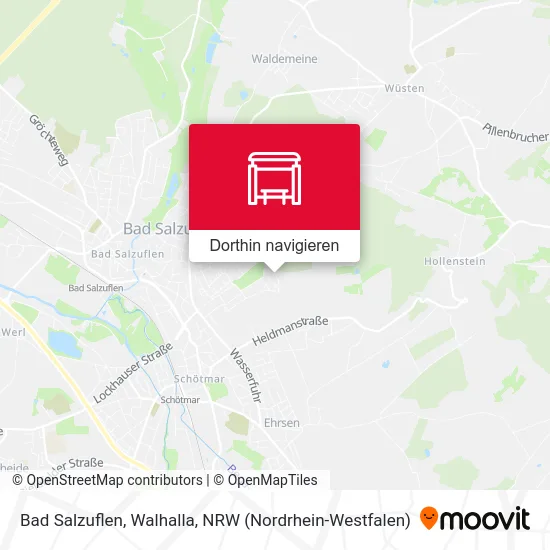 Bad Salzuflen, Walhalla Karte