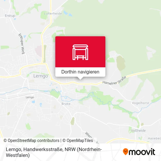 Lemgo, Handwerksstraße Karte