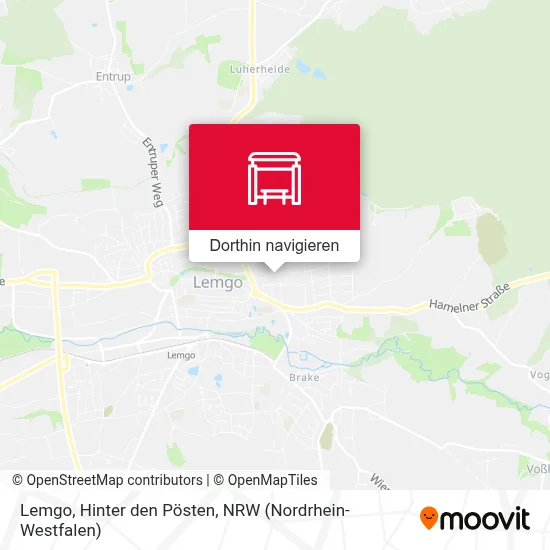 Lemgo, Hinter den Pösten Karte