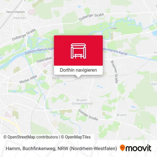 Hamm, Buchfinkenweg Karte