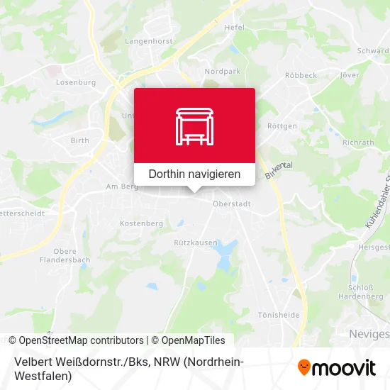 Velbert Weißdornstr./Bks Karte