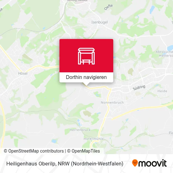 Heiligenhaus Oberilp Karte