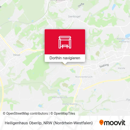 Heiligenhaus Oberilp Karte