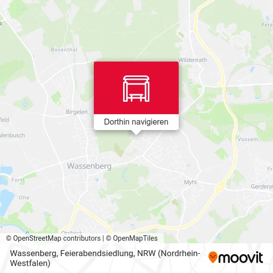 Wassenberg, Feierabendsiedlung Karte