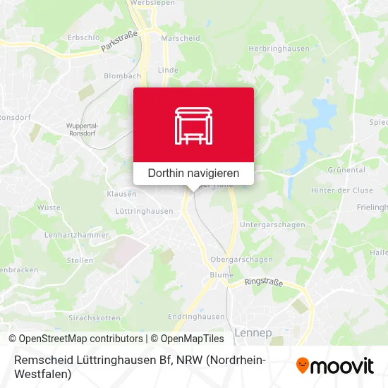 Remscheid Lüttringhausen Bf Karte