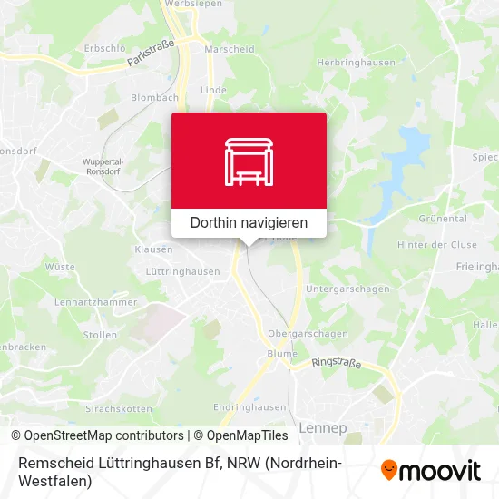 Remscheid Lüttringhausen Bf Karte