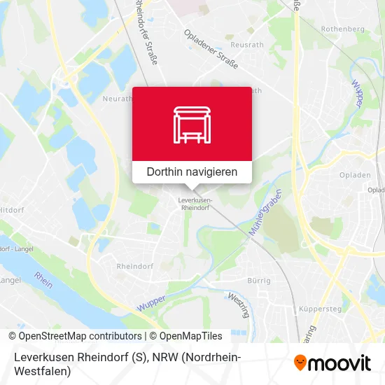 Leverkusen Rheindorf (S) Karte