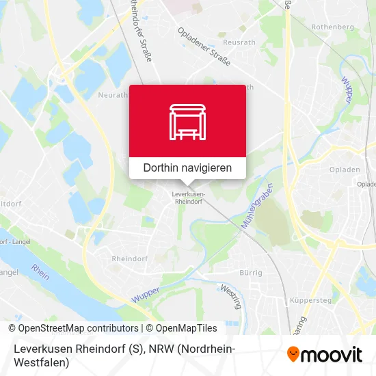 Leverkusen Rheindorf (S) Karte