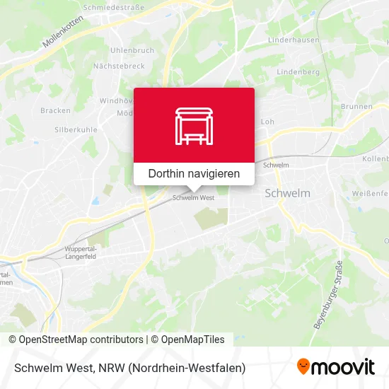 Schwelm West Karte