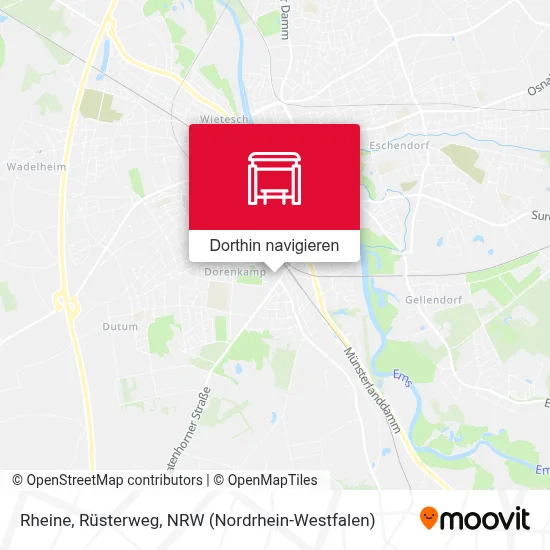 Rheine, Rüsterweg Karte