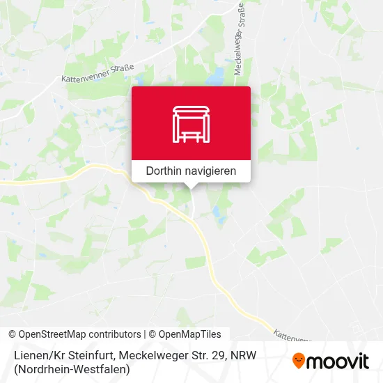 Lienen / Kr Steinfurt, Meckelweger Str. 29 Karte
