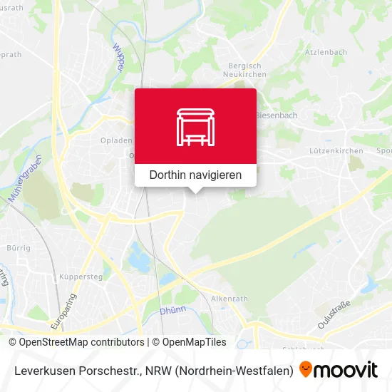 Leverkusen Porschestr. Karte