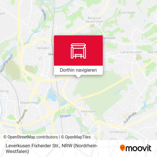 Leverkusen Fixheider Str. Karte