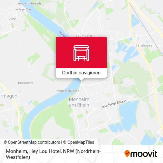 Monheim, Hey Lou Hotel Karte