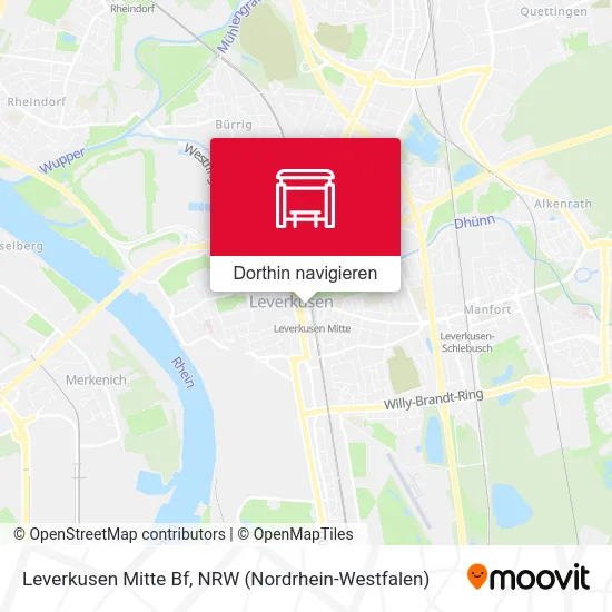 Leverkusen Mitte Bf Karte