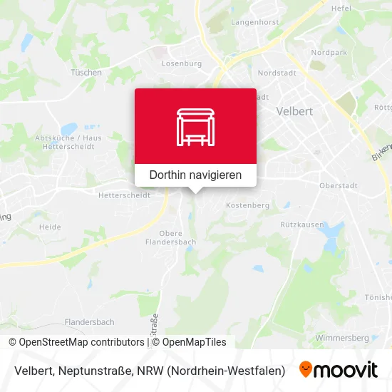 Velbert, Neptunstraße Karte