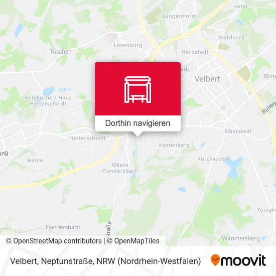 Velbert, Neptunstraße Karte