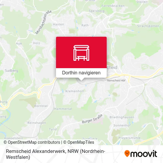 Remscheid Alexanderwerk Karte