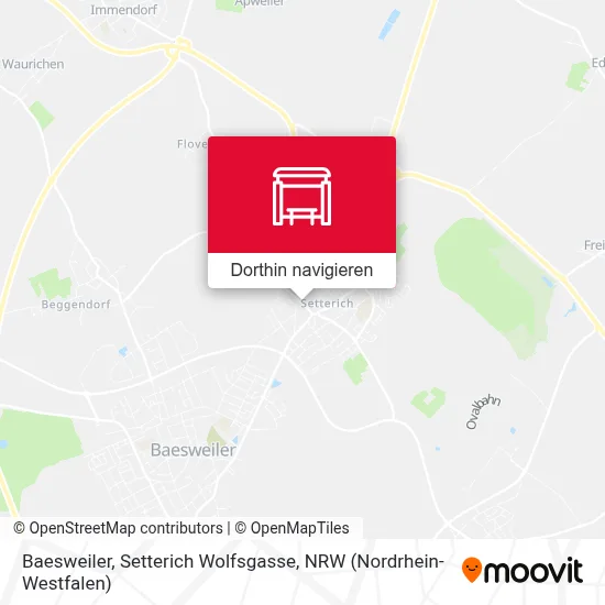 Baesweiler, Setterich Wolfsgasse Karte