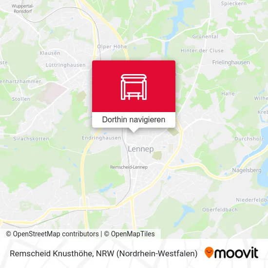 Remscheid Knusthöhe Karte