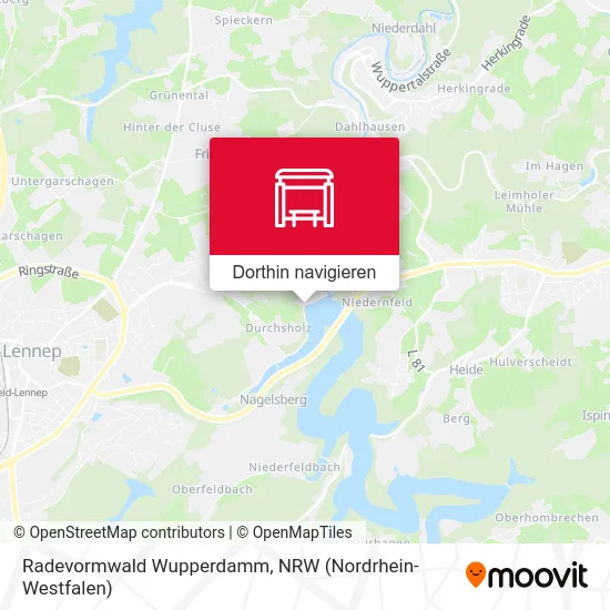 Radevormwald Wupperdamm Karte