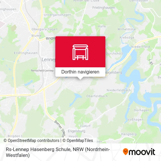 Rs-Lennep Hasenberg Schule Karte