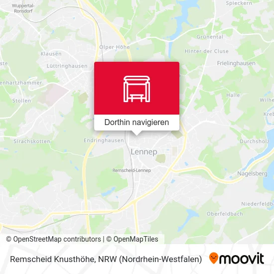 Remscheid Knusthöhe Karte