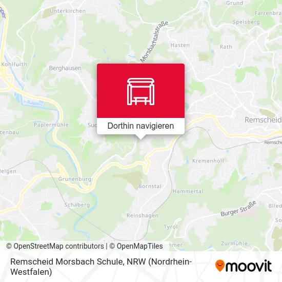 Remscheid Morsbach Schule Karte
