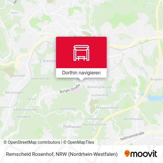 Remscheid Rosenhof Karte