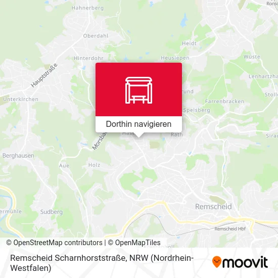 Remscheid Scharnhorststraße Karte