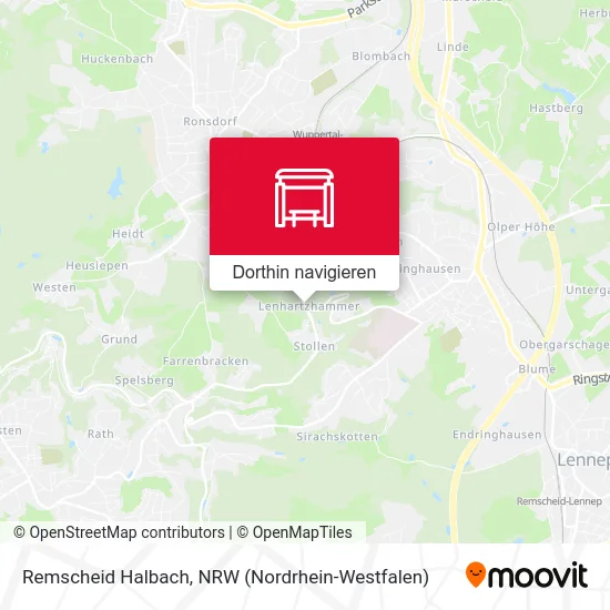 Remscheid Halbach Karte